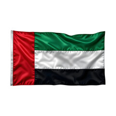 Obraz premium The National Flag of the United Arab Emirates, Symbol of Unity and Pride.