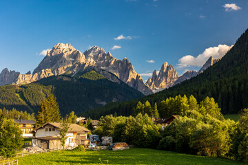 Sexten dolomites in a summer day