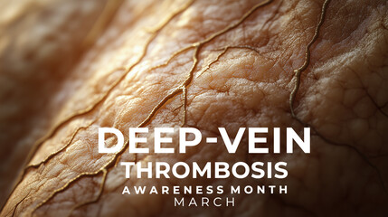 Deep-Vein Thrombosis Awareness Month. Thrombosis concept illustration.