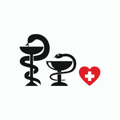 snake and a bowl medical symbol 