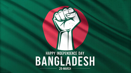 Digital Graphic Design Celebrating 26 March – Happy Independence Day