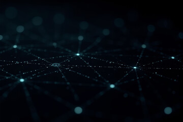 Obraz premium A dynamic AI data stream background with glowing particles, abstract patterns, and futuristic flowing digital elements...
