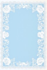 Decorative lace border background poster template