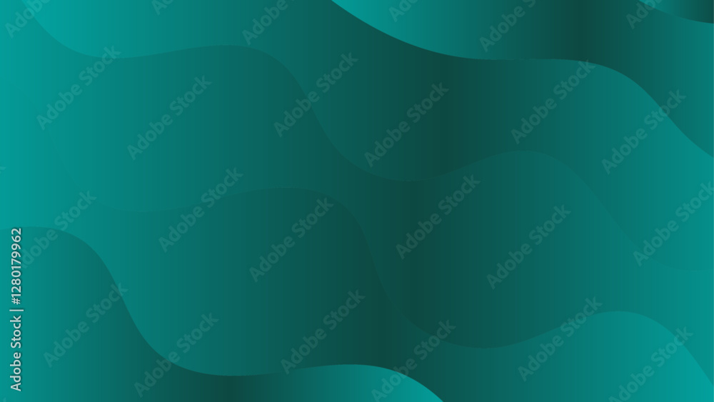 Leinwandbilder Blue abstract Colorful gradient design. Fluid shape papercut style colorful design. Background with wavy surface with Tech glow from curved lines Design. Gradient Fluid Wave Banner Template