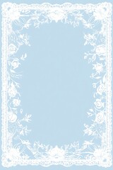 Decorative lace border background poster template