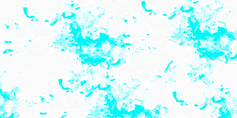 Obraz premium Abstract grunge background with ocean blue color. Emerald background in spots. Light blue spots isolated on transparent background. A grunge background with lines and grains and paper textures.
