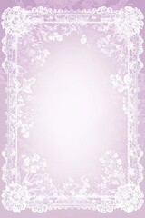 Fototapeta premium Decorative lace border background poster template