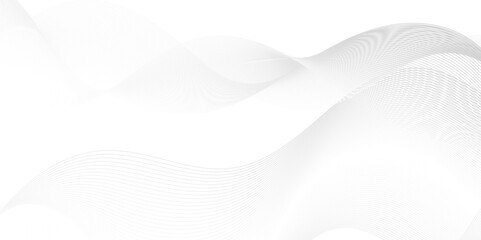Abstract dynamic creative smooth beautiful space digital composite sound and wave bland line. frequency flow business stripe gradient white vector technology template background.