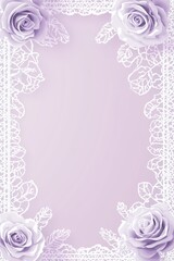 Naklejka premium Decorative lace border background poster template