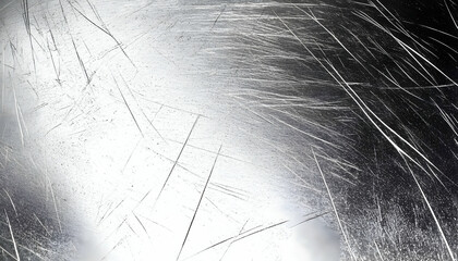 Obraz premium Abstract metallic texture with scratches and scuffs; high-resolution image ideal for backgrounds, overlays, and design projects.