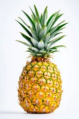 Fototapeta premium Fresh pineapple on white background (2)