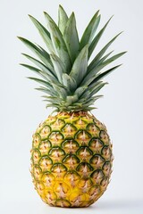 Fototapeta premium Fresh pineapple on white background (3)