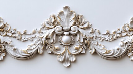 Fototapeta premium Realistic Custom Molding Design for Architectural Spaces with Ornate Details and Elegant Craftsmanship