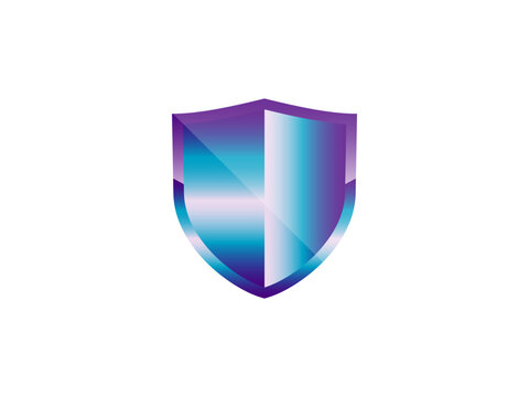 shield vector icon. Security system protection privacy secure technology shield isolated on white 