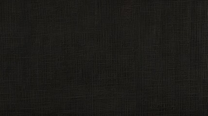Fototapeta premium Black Hessian Fabric: Rustic Textile Texture Background