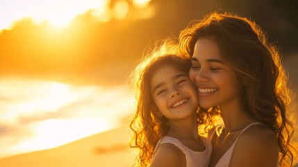 Warm Moment of a Mother Applying Sunscreen to Her Happy Child