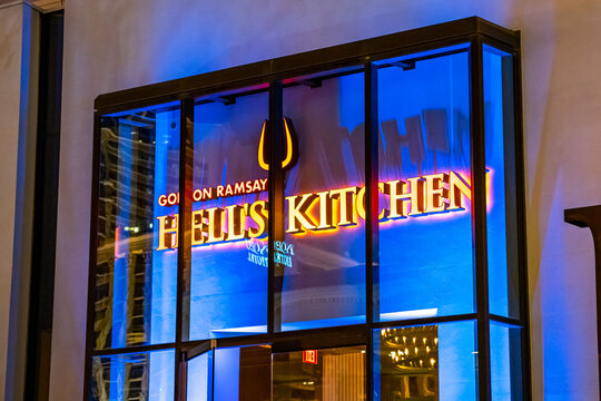 Gordon Ramsay Hell's Kitchen restaurant.