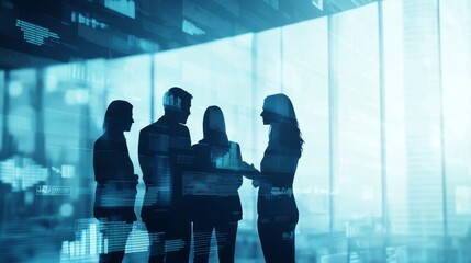 Business Team Discussing Growth Strategies in a Modern Office Setting