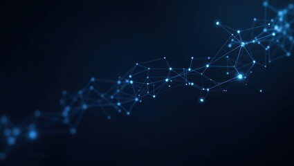 8k high-quality technological wallpaper with blue color lighting effect and networking line