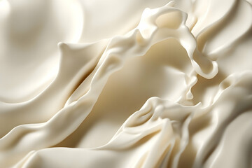 Obraz premium Abstract creamy wave background with smooth textures and flowing shapes