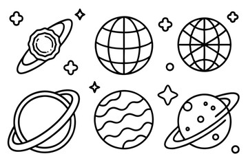 Global Connection Icons Set