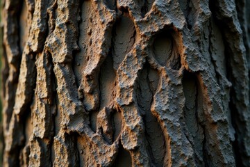 Intricate bark texture, gnarled branches, close-up detail, surface, background