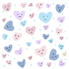 cute winter love pattern
