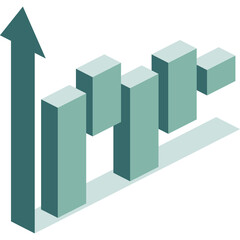 Obraz premium Waterfall Chart Illustration