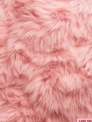 Obraz premium Soft pink fluffy texture ideal for backgrounds in fashion, beauty, and interior design, conveying comfort and warmth Perfect for seasonal aesthetics
