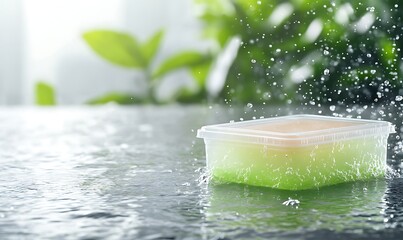 Biodegradable and edible food packaging innovation featuring sustainable design for eco-friendly solutions.