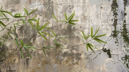 Naklejka premium Japanese wabi-sabi textures offer a profound exploration of beauty in the imperfect and the transient. Rooted in Japanese culture, these textures are characterized by their rough, weathered, and organ