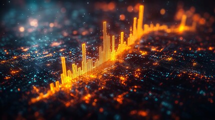 Futuristic abstract digital hologram of defi and decentralized finance on blockchain – revolutionary cryptocurrency and bitcoin online transaction concept