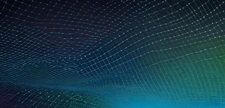 Green digital background image, gradation, texture banner