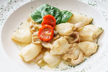 roasted baby calamari