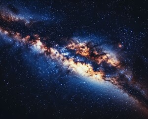 Fototapeta premium Cosmic Milky Way Galaxy
