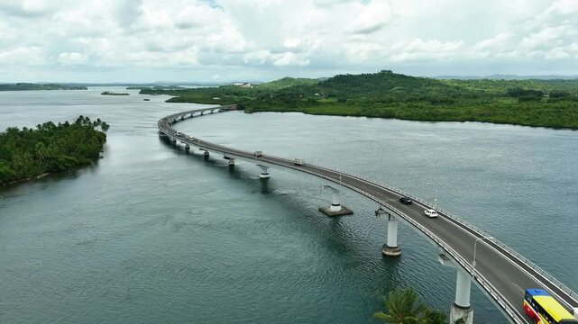 San Juanico Bridge, Philippines: Aerial View