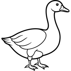 Minimalist Goose Sketch