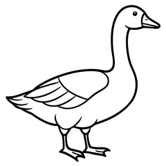 Minimalist Goose Sketch