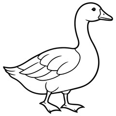 Minimalist Goose Sketch