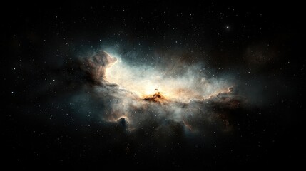 Fototapeta premium Celestial Nebula in Deep Space, Stunning Cosmic View