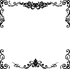 frame with floral ornament