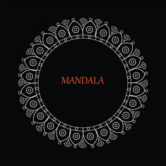 Lineal mandala background