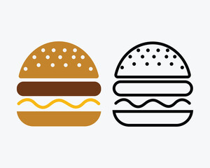 Mascot logo design for a burger