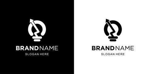 Creative Lamp Logo with investment, Illustration, Design Inspiration, Vector, Icon