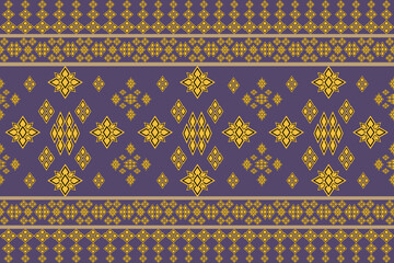 thai art pattern ,Geometric Ethnic pattern, Native American tribal fabric,tile, carpet ,vector,illustration design 