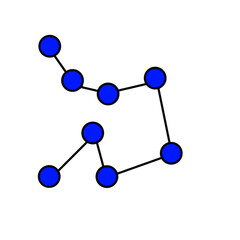 Artificial ai brain icon