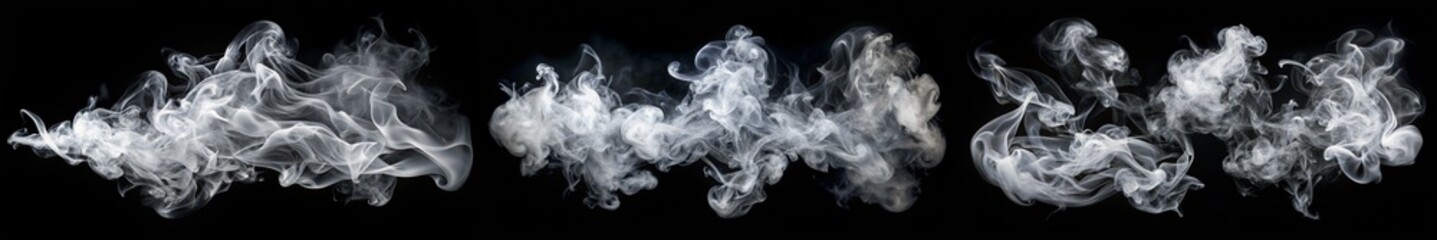 Three images of smoke are shown, with the first image being the most prominent. The smoke appears to be coming from a fire, and the other two images show smoke coming from a different source