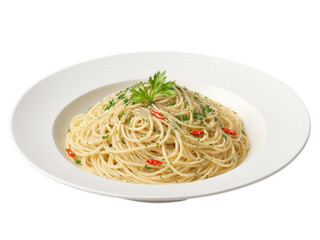 Spaghetti with Anchovy Sauce Spaghetti tossed in a rich anchovy and garlic sauce, finished with red pepper flakes and fresh