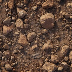 Seamless texture of natural earth ground with vibrant lighting