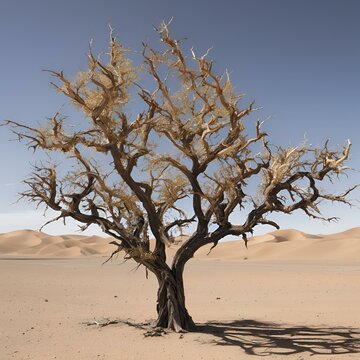 saxaul tree in desert